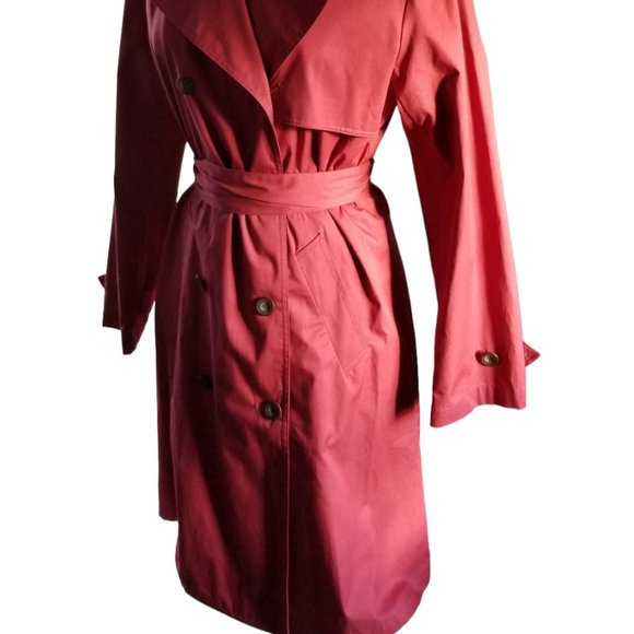 Garnet Hill Double Breasted Belted Trench Jacket - Picture 7 of 16